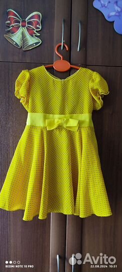 Платье для девочки 92