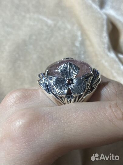 Серебряное кольцо с турмалином