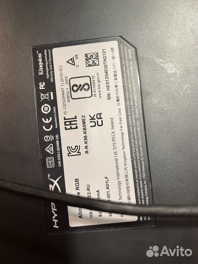 Игровая клавиатура hyperx core rgb