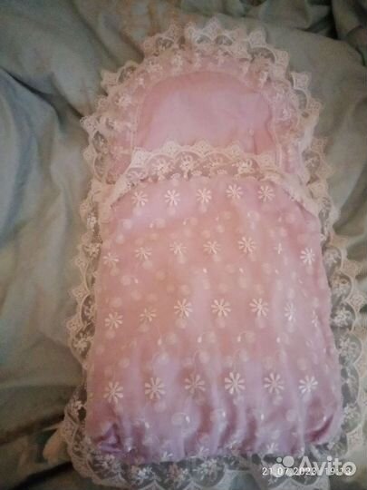 Конверт на выписку для девочки лето