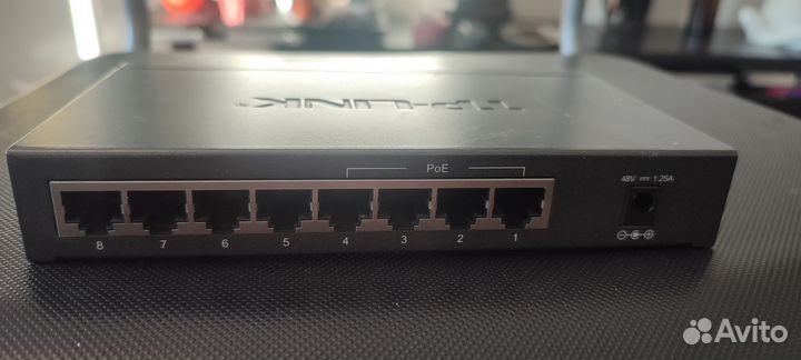 Poe коммутатор tp link 1008p
