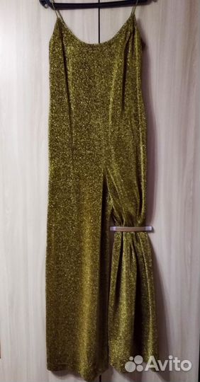 Комбинезон вечерний золотой