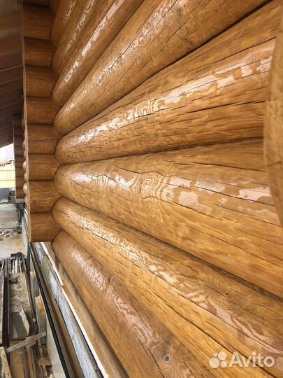 Шлифовка сруба