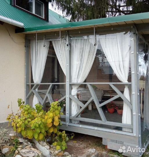 Мягкие окна для беседки
