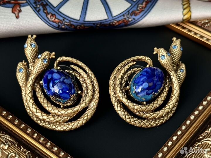 Серьги винтажные Monet