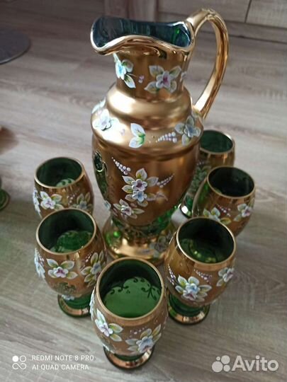 Bohemia, сервиз чайный, набор для напитков, рюмки