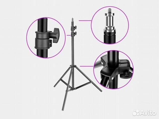 Новая стойка раскладная, высота до 2м