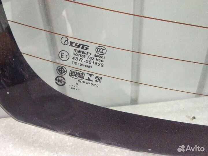 Стекло заднее Mitsubishi Lancer (CX CY) 2007