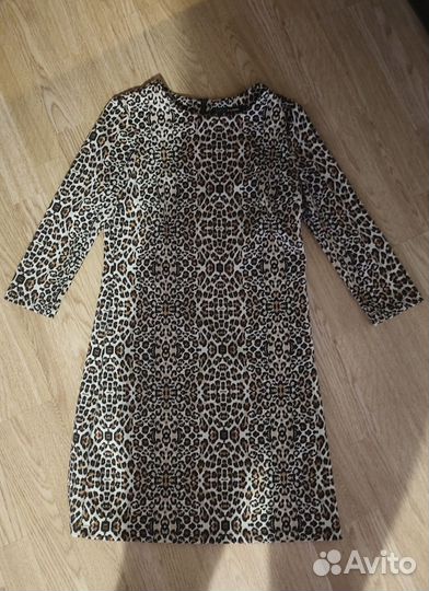 Платье леопардовое