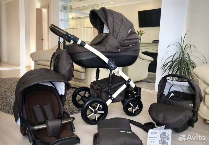 Коляска 3/1 Verdi Pepe Шоколад