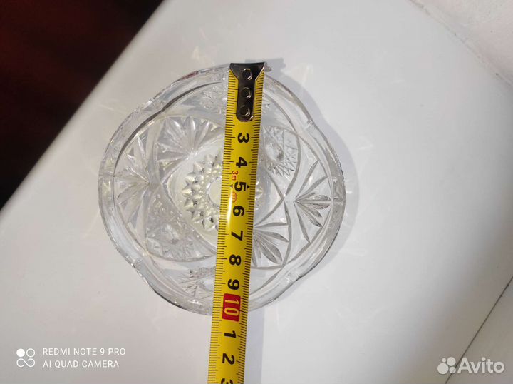 Хрустальная конфетница времён СССР