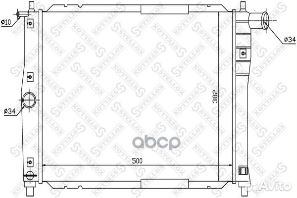 10-25340-SX радиатор системы охлаждения Daewoo