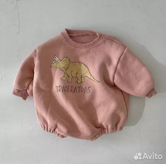 Свитшот/свитер детский боди на флисе новый 80