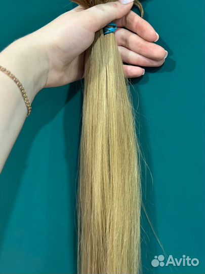 Волосы 53 см для наращивания бу русые