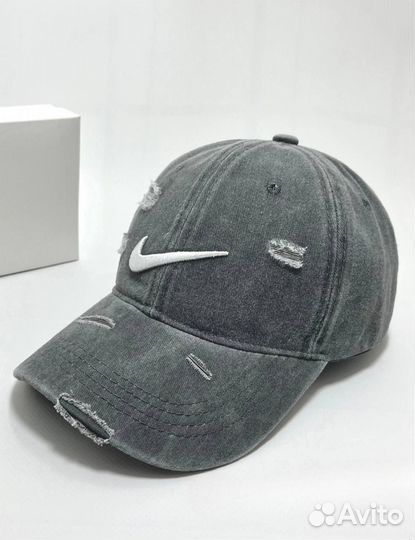 Кепка Nike рваная/вареная