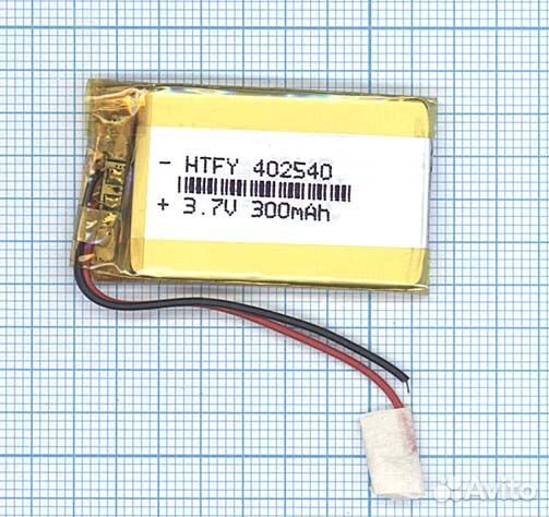 Аккумулятор Li-Pol (батарея) 4*25*40мм 2pin 3.7V/3
