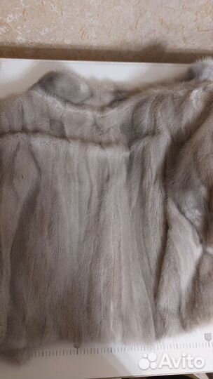 Манишка из натурального меха Норки