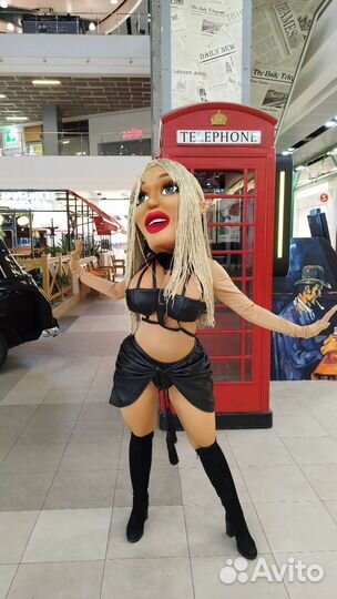 Ростовая кукла стриптизерша, поздравление