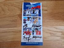 Автографы сборной России по пляжному футболу 2013