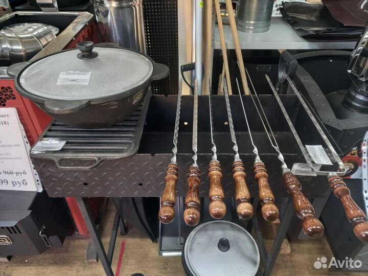 Мангал с печкой под казан 3мм