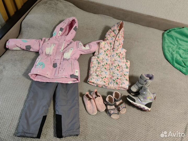 Вещи пакетом для девочки 104.110