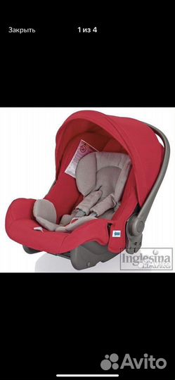 Автолюлька Inglesina Huggy Red