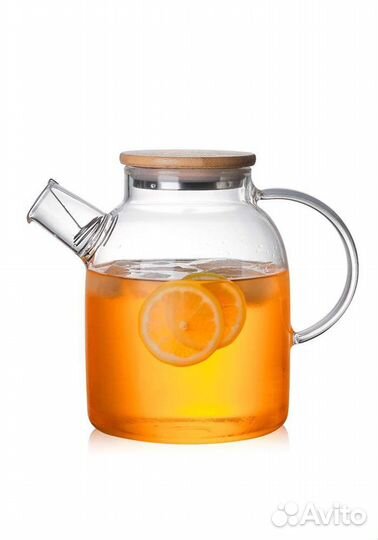 Заварочный чайник 1,8 л, стеклянный
