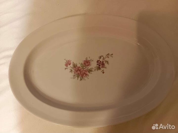 Большое блюдо фарфор СССР