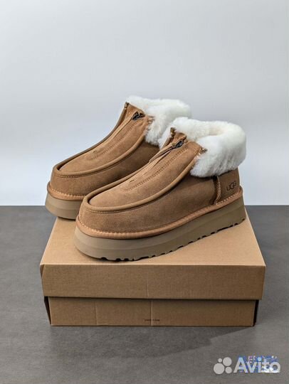 Угги Ugg Funkette Platform Boots Chestnut