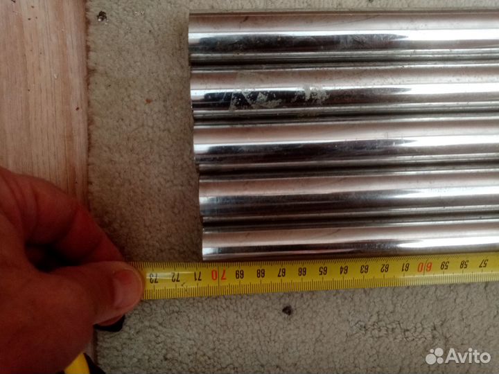 Комплект труб хромированных 25мм