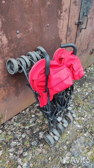 Коляска трость для двойни