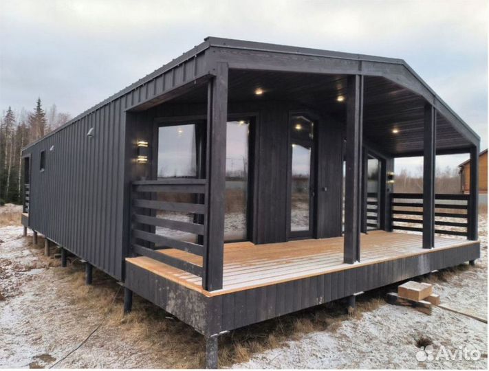 Каркасный всесезонный дом с доставкой 75 м кв, арт. гл-2780