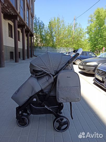 Новая прогулочная коляска Baballo future 24, снег