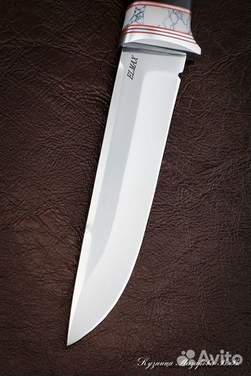 Нож Вепрь elmax черный граб акрил