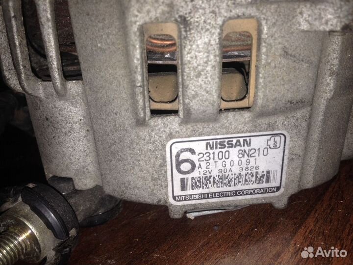 Генератор Nissan Almera 1.5 1.6 1.8