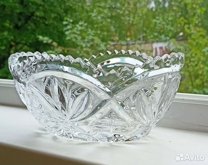 Хрустальная конфетница СССР