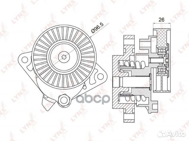 Натяжитель ремня навесного оборудования PT3017