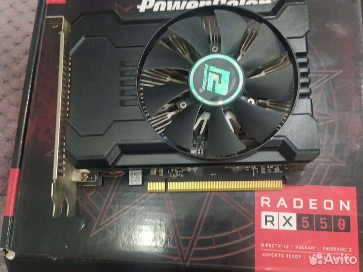 Видеокарта rx550 4GB