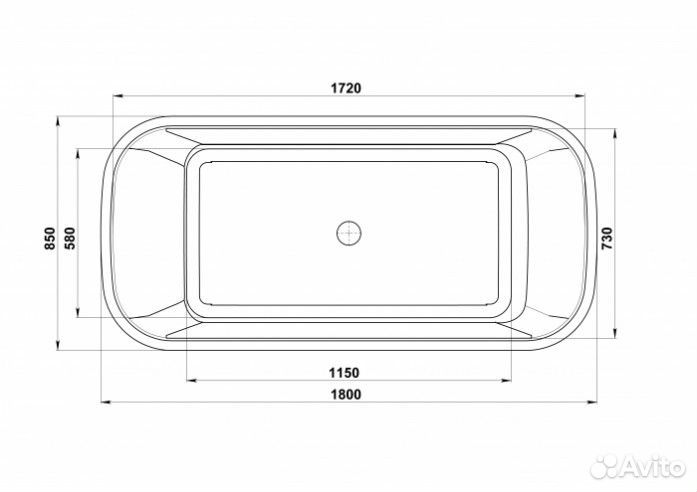 Ванна Jacob Delafon Elite 180x85 E6D364RU-00