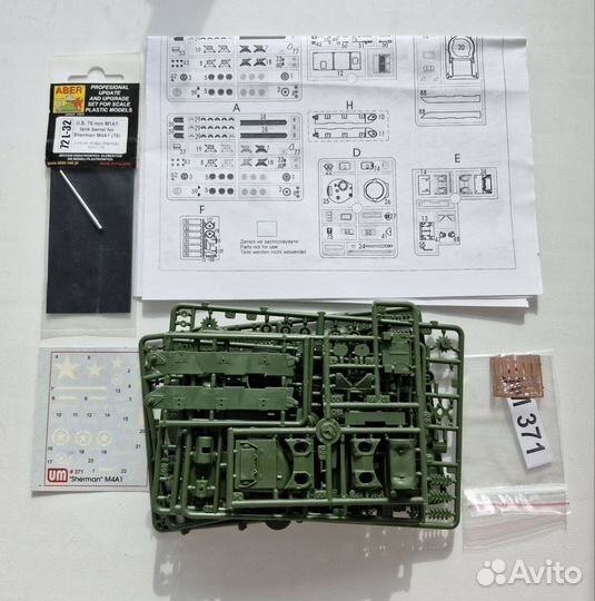 Сборная модель танка М4А1 