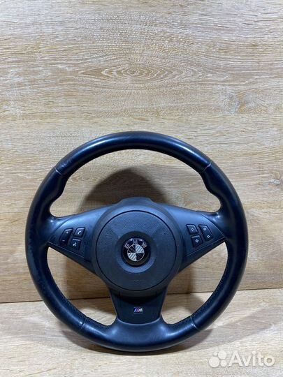 Руль кожаный BMW 5 E60, E61 M-tech Арт. 120339