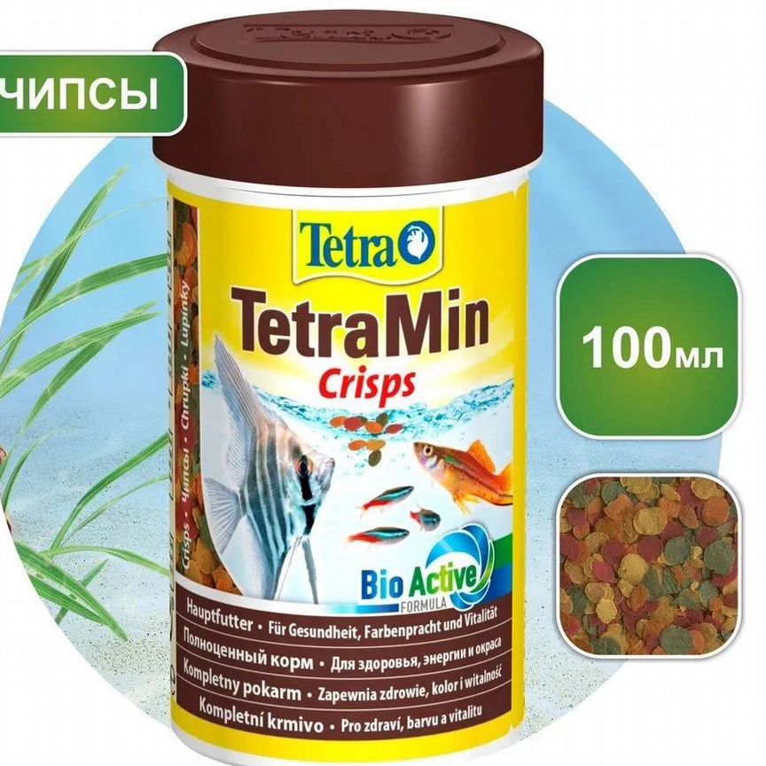 Tetra Min Crisps 0,1л корм чипсы для рыб 139626