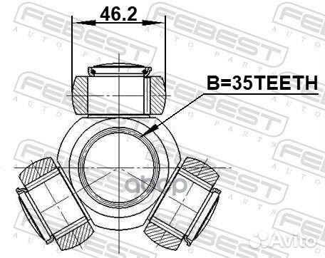 Трипоид 35X46.2 1216-DM24MT Febest