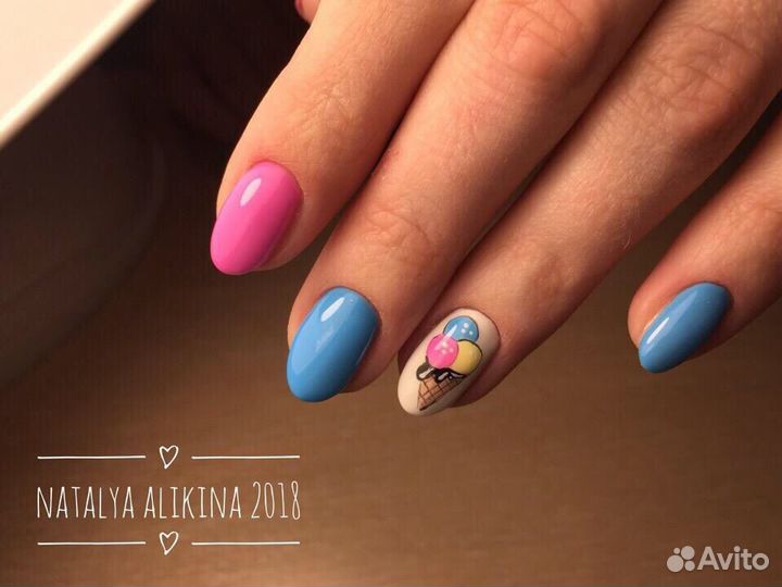 Маникюр Наращивание Гель-лак