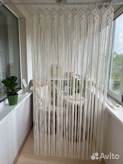 Шторка макраме
