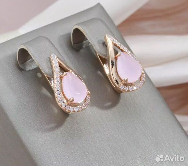 Серьги золочение
