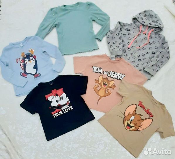 Вещи пакетом на девочку 110 116