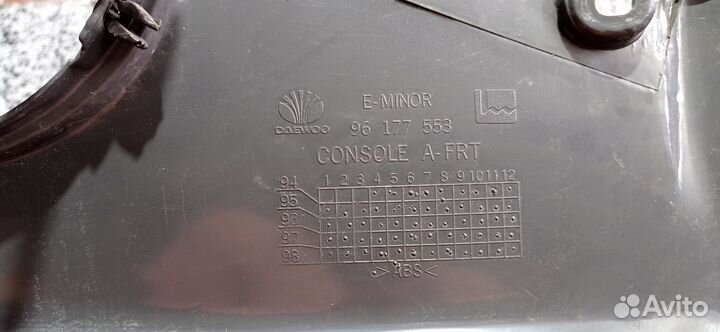 Консоль на кулису МКПП Daewoo Nexia