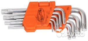 Набор ключей L-образн. torx (9 предм. Т10-Т50)