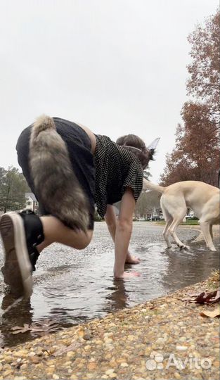Хвост натуральный для квадробики(40см)